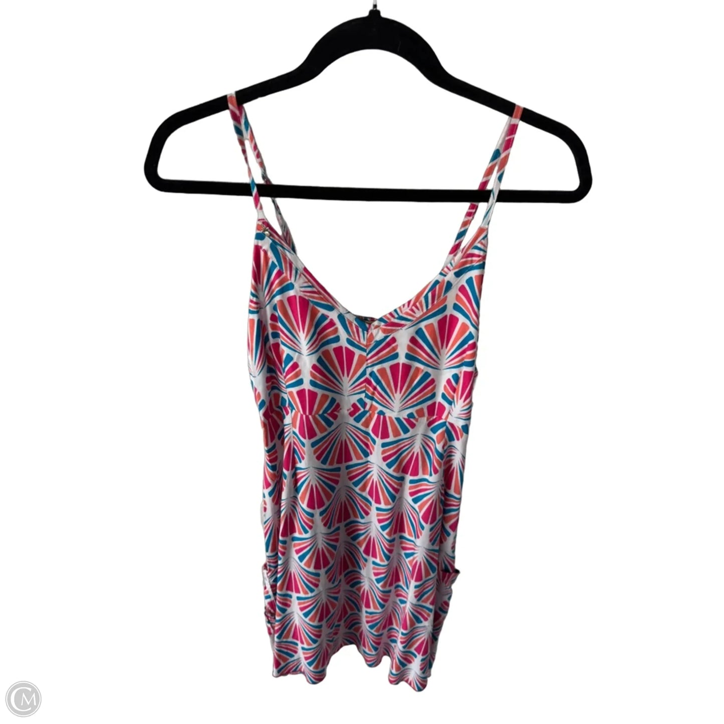 Dress Casual Short By Clothes Mentor In Pink & White, Size: S