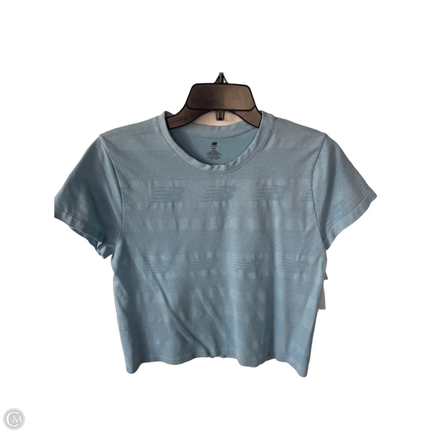 Athletic top SS By New Balance In Blue, Size: M