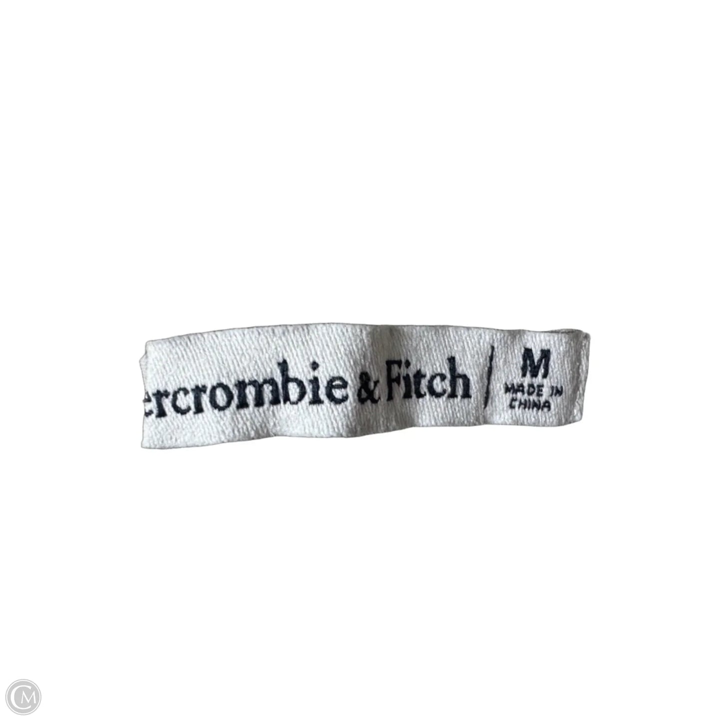 Top Sleeveless By Abercrombie And Fitch In Green & White, Size: M