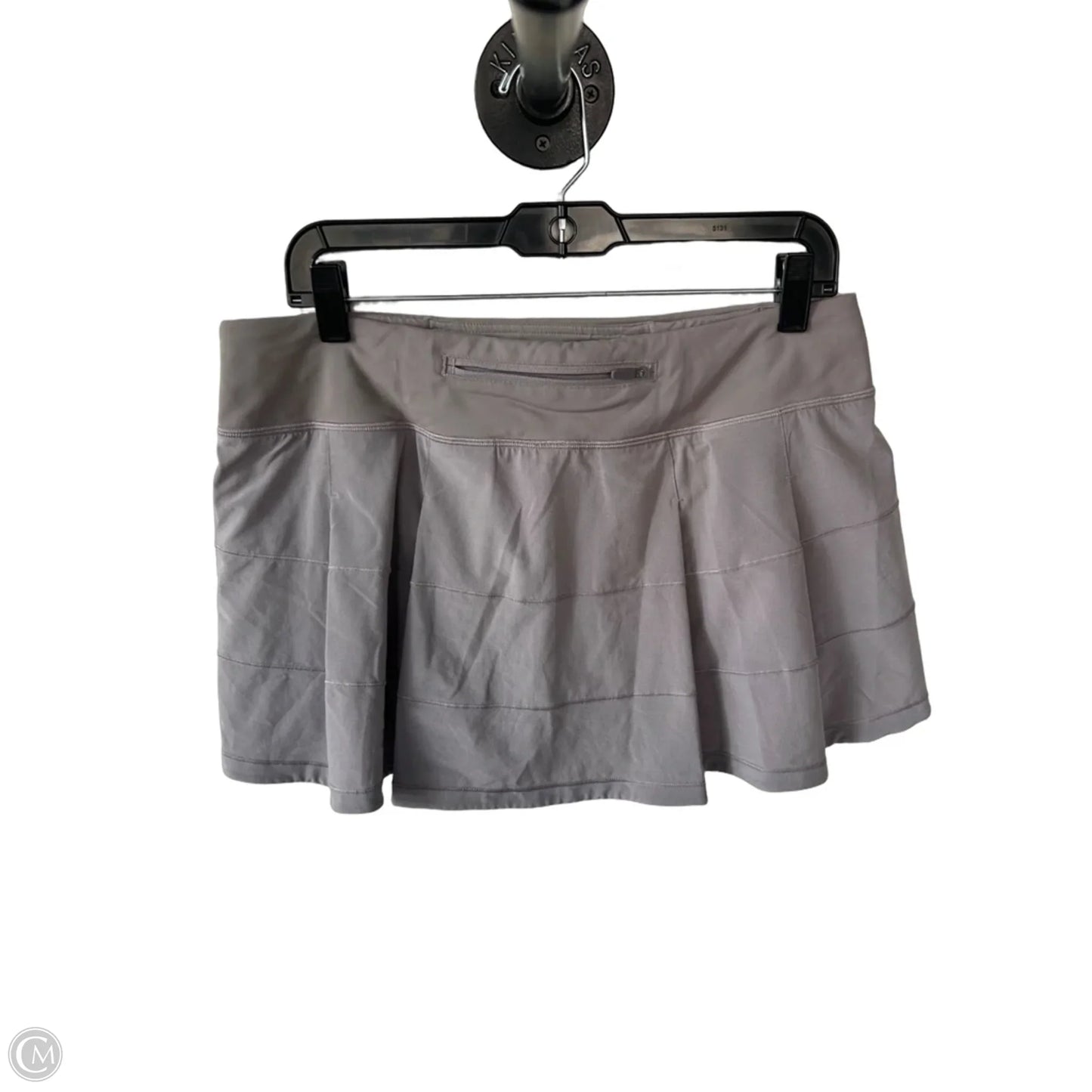 Athletic Skort By Lululemon In Grey, Size: 10