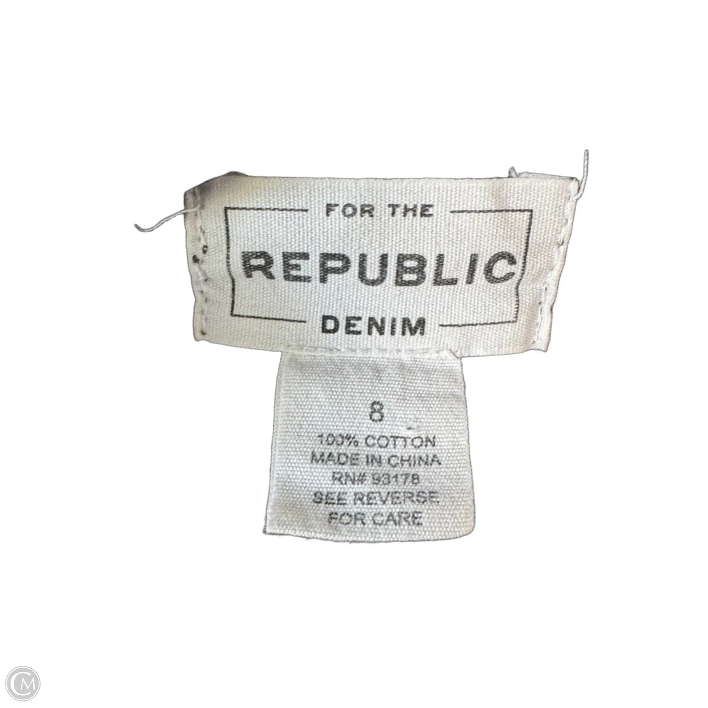 Top Long Sleeve By For The Republic In Black Denim, Size: M