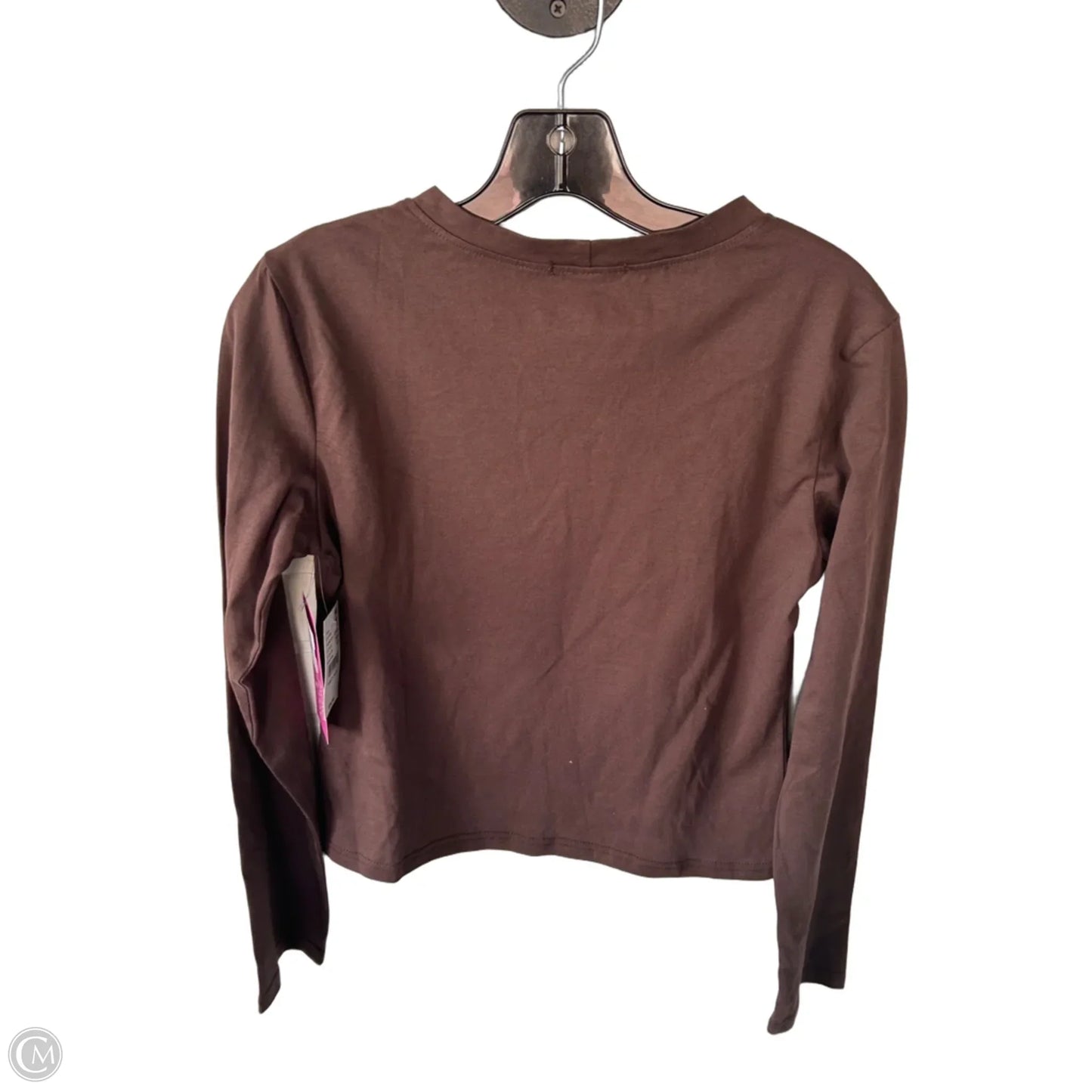 Top Long Sleeve Basic By Edikted In Brown, Size: M