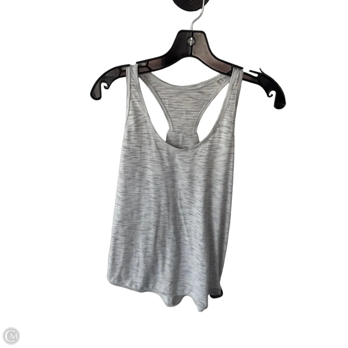 Athletic Tank Top By Lululemon In Grey & White, Size: M