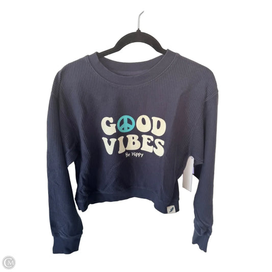 Sweatshirt Crewneck By Cmc In Blue, Size: M