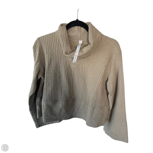 Athletic Sweatshirt Collar By Lululemon In Beige, Size: Xs