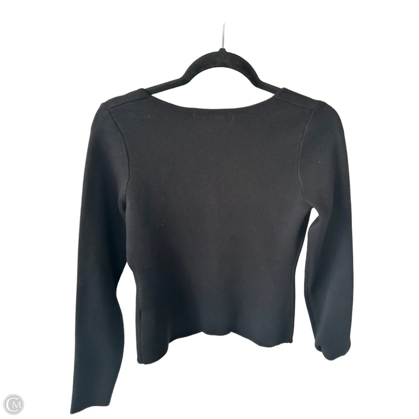Sweater Cardigan By Clothes Mentor In Black, Size: S