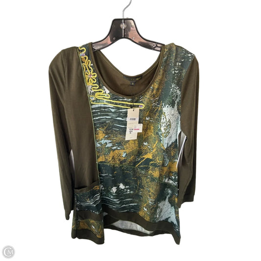 Tunic Long Sleeve By Clothes Mentor In Green, Size: S