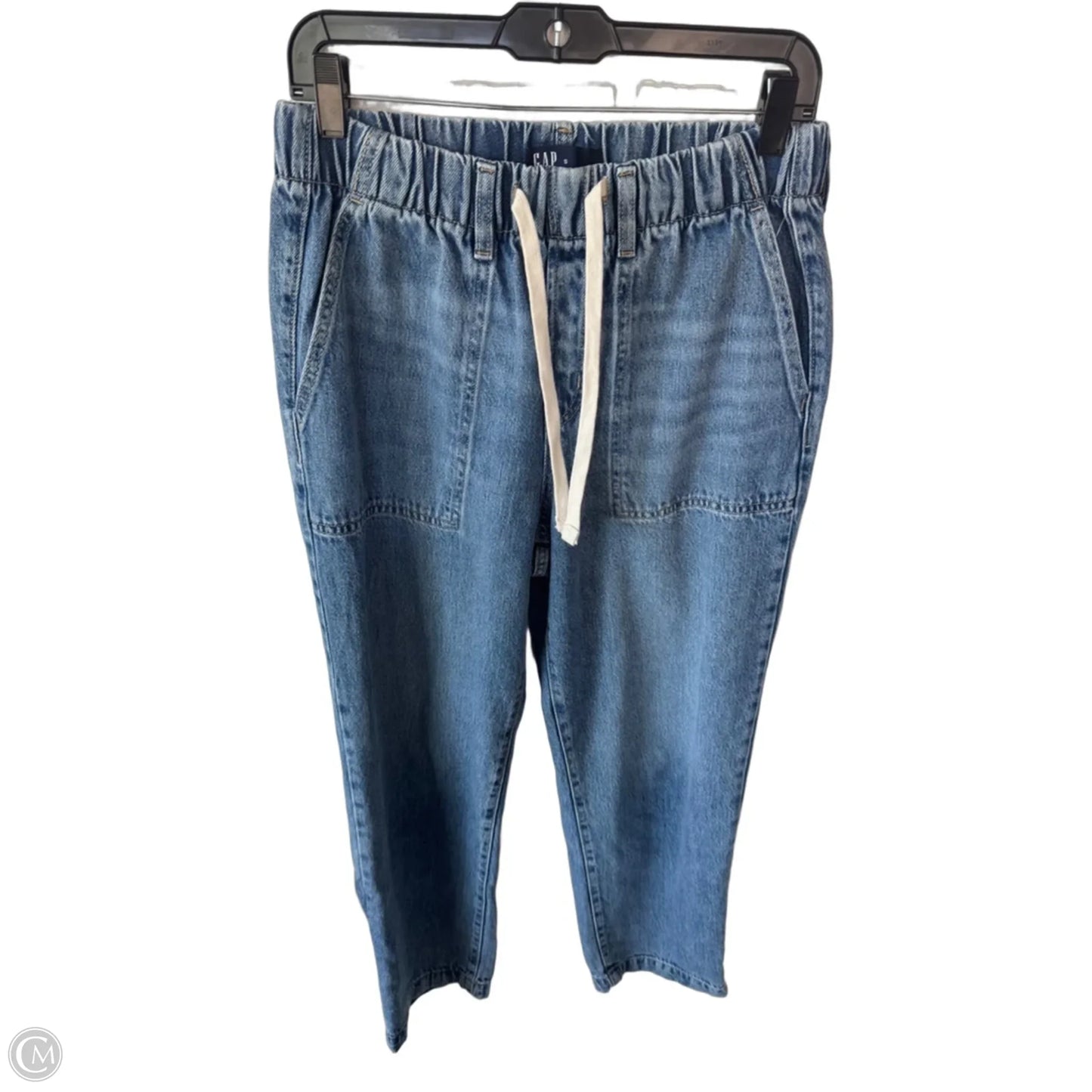 Jeans Straight By Gap In Blue Denim, Size: 4