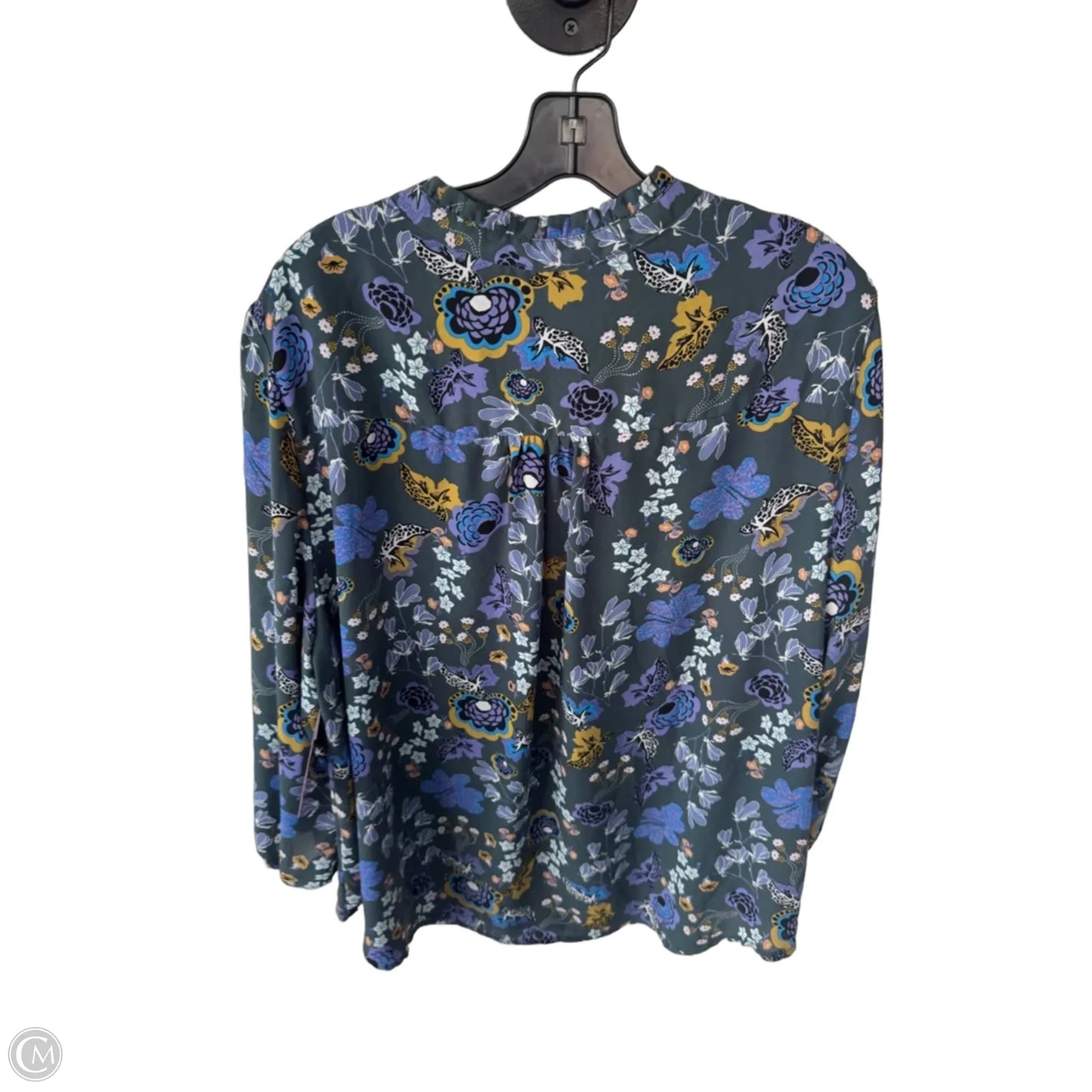 Top 3/4 Sleeve By Carolina Belle In Blue & Green, Size: 2x