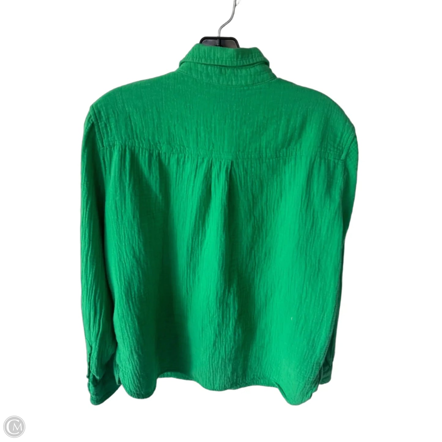 Top Long Sleeve By J. Crew In Green, Size: L