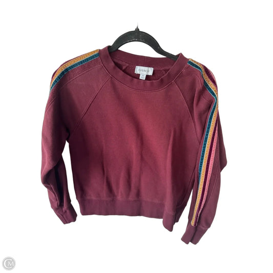 Sweatshirt Crewneck By Evereve In Maroon, Size: Xs