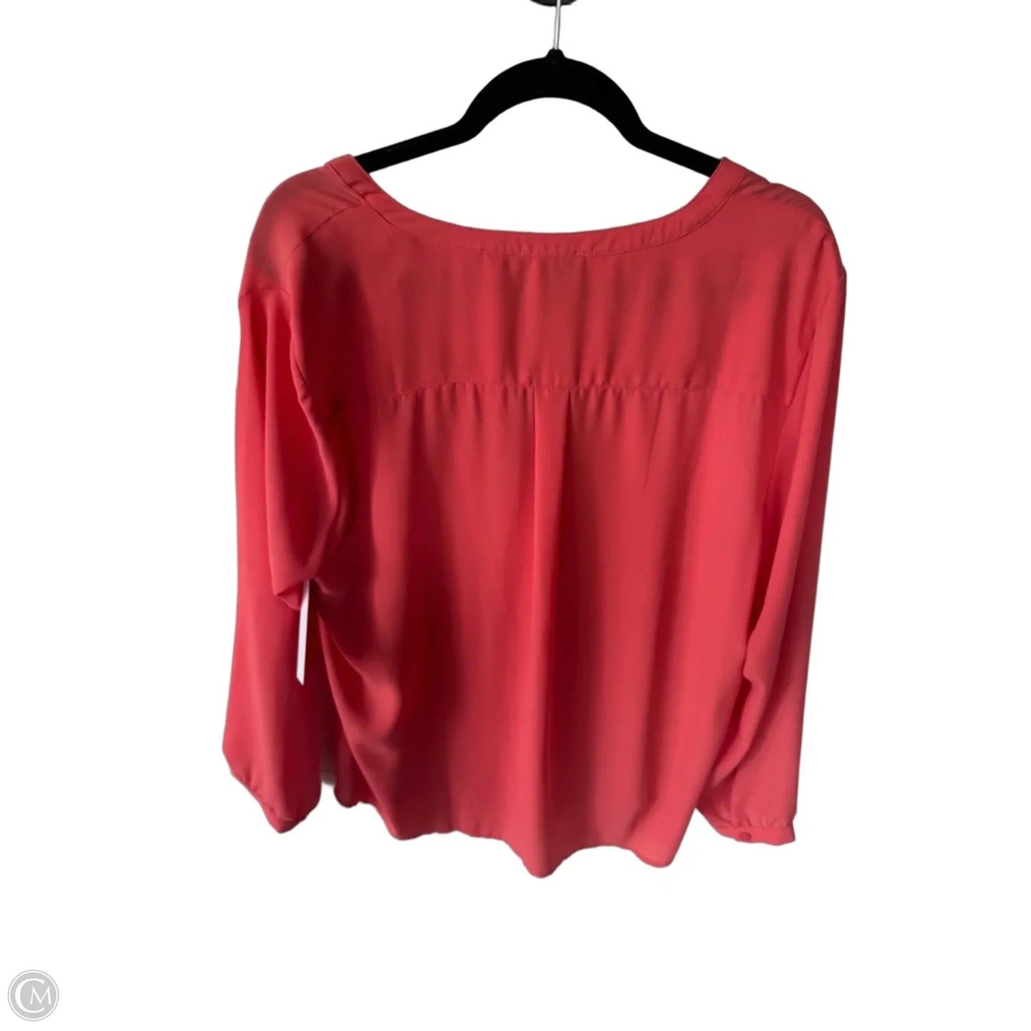 Top Long Sleeve By Adrianna Papell In Orange, Size: Xl