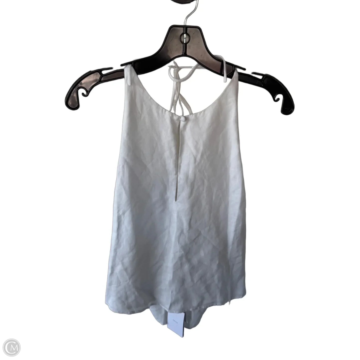 Top Sleeveless By Cmb In White, Size: L