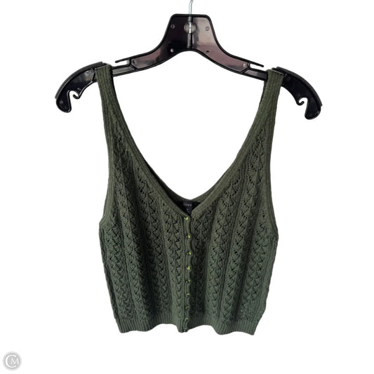 Vest Sweater By J. Crew In Green, Size: M