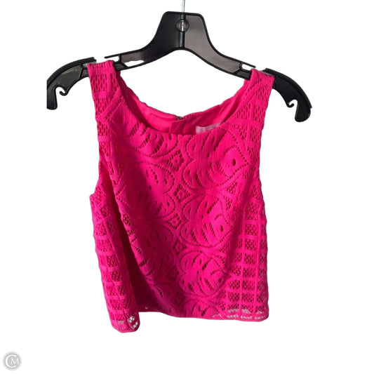 Top Sleeveless Designer By Lilly Pulitzer In Pink, Size: S