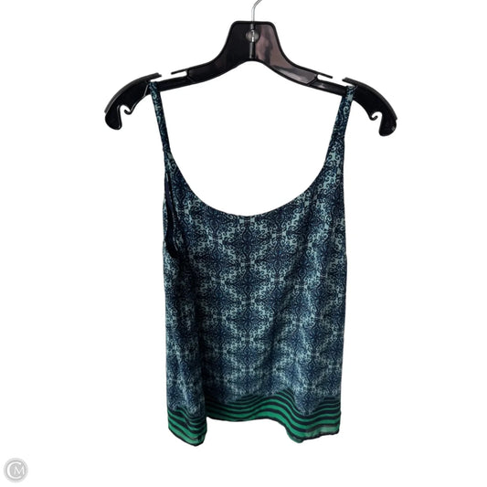 Top Sleeveless By Cabi In Blue & Green, Size: L