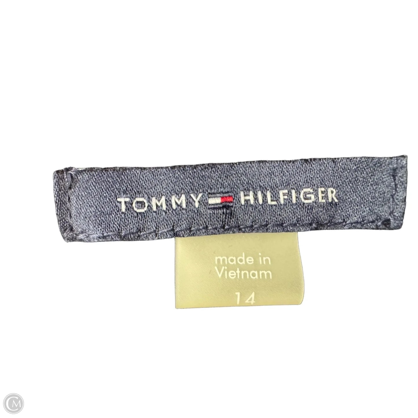 Dress Work By Tommy Hilfiger In Blue & White, Size: L