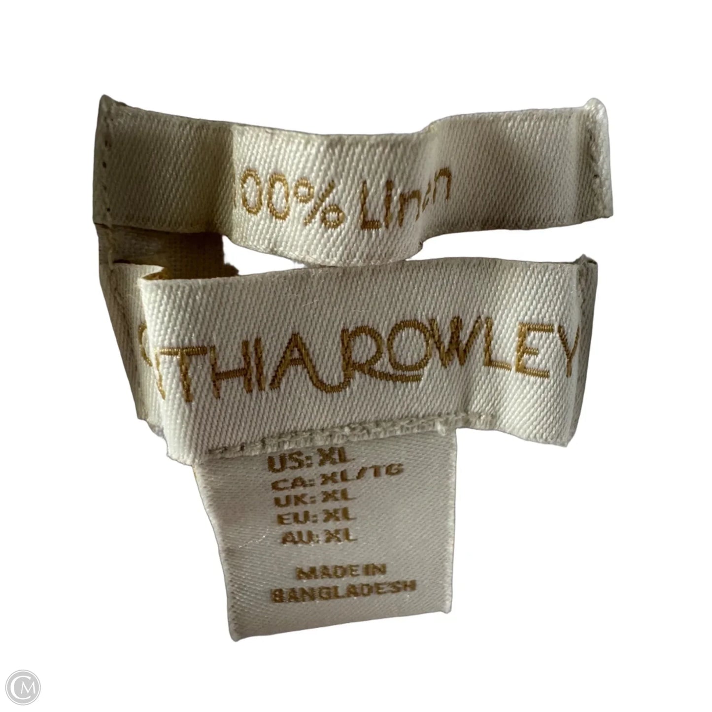Pants Linen By Cynthia Rowley In White, Size: 16