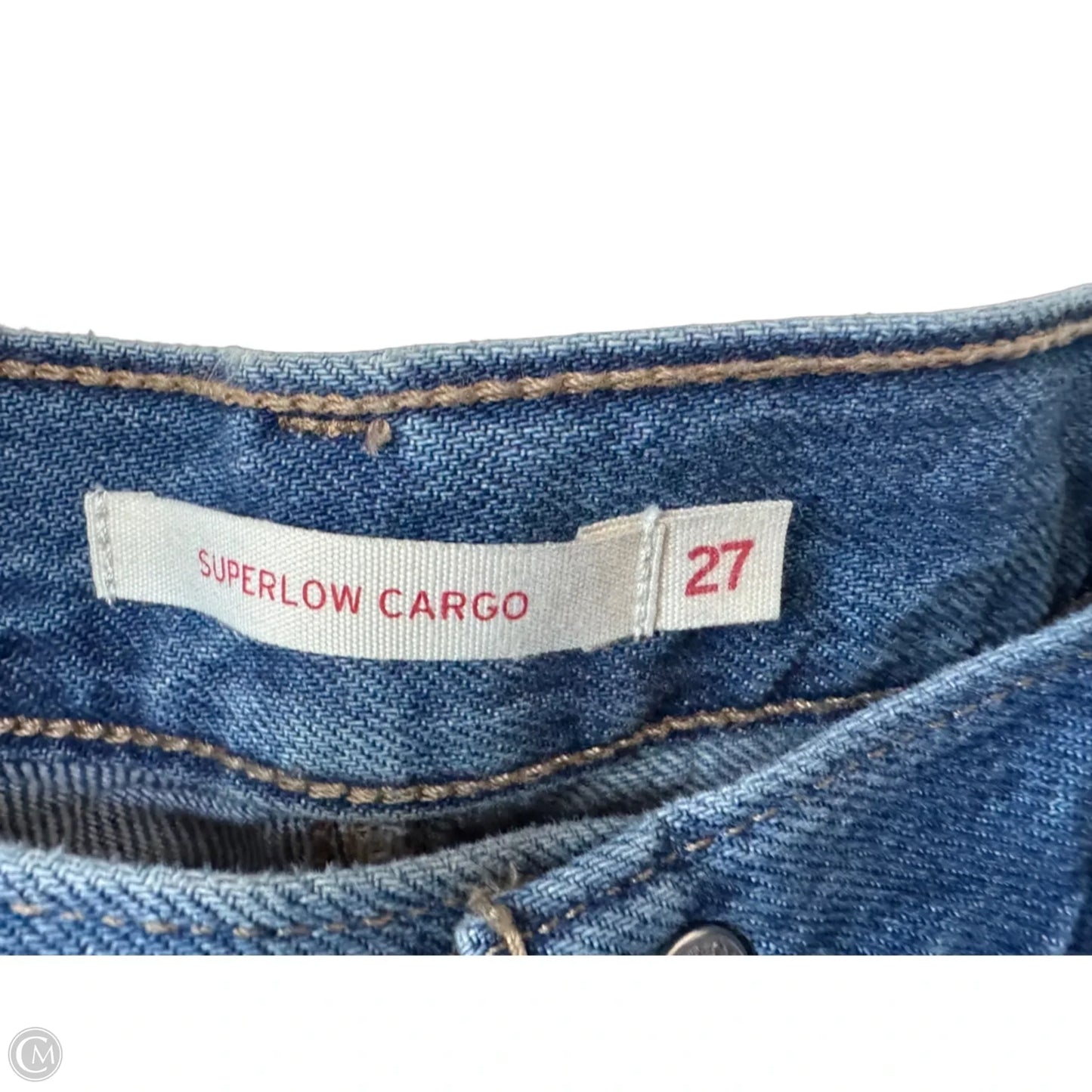 Jeans Straight By Levis In Blue Denim, Size: 4