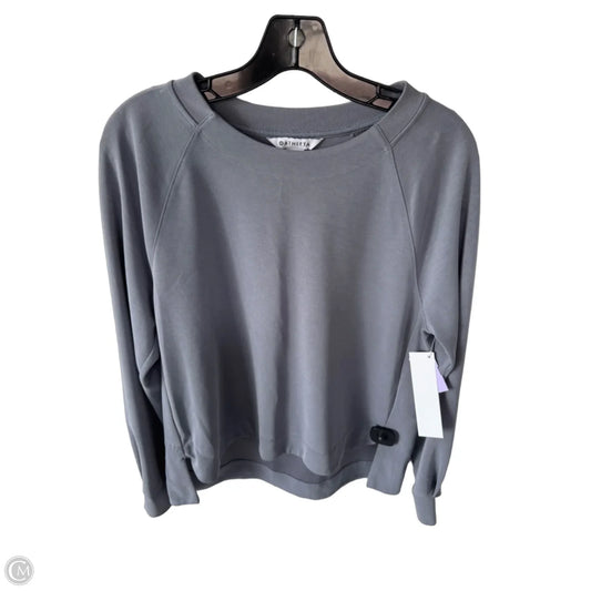 Athletic Top Long Sleeve Crewneck By Athleta In Grey, Size: M