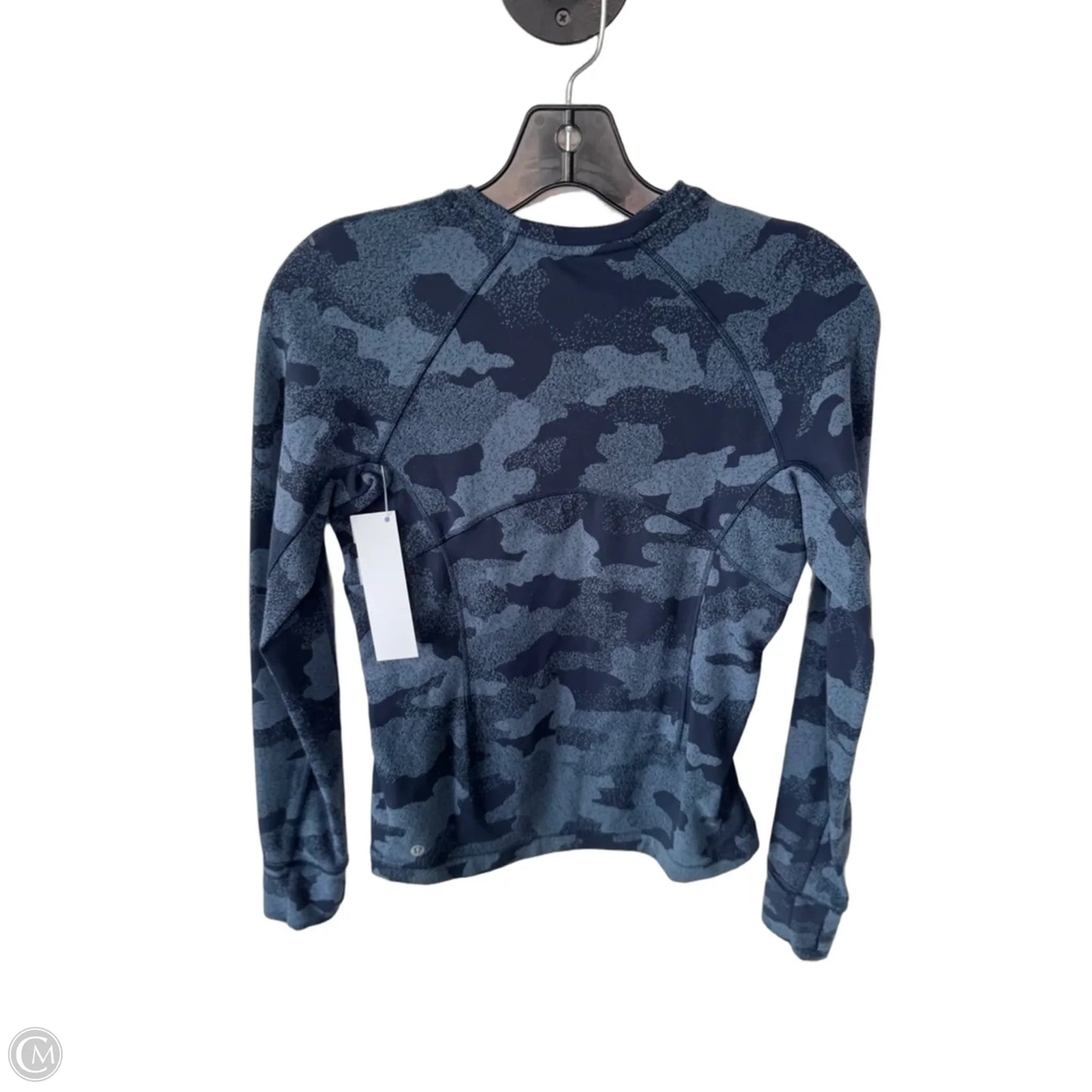 Athletic Top Long Sleeve Crewneck By Lululemon In Blue, Size: S
