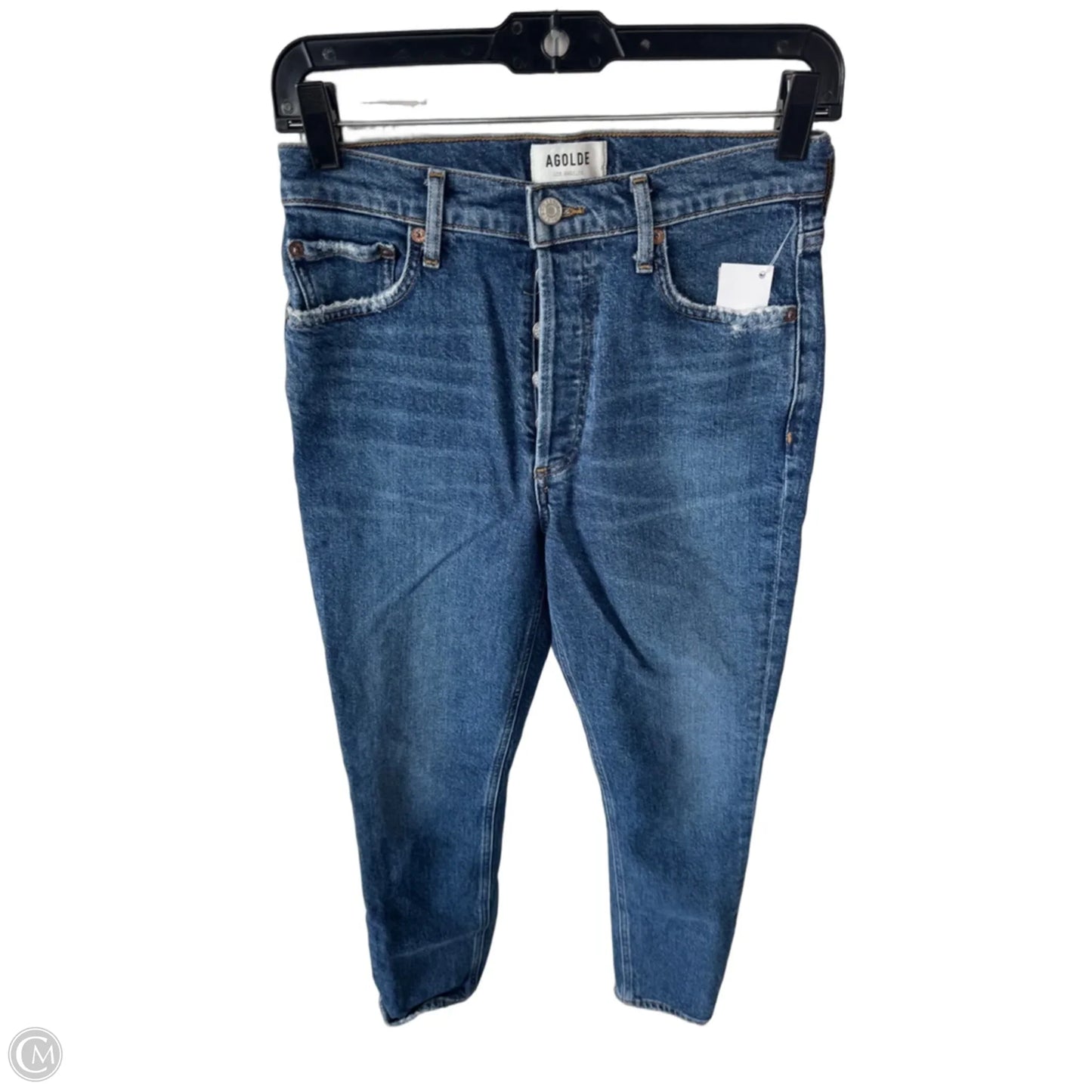 Jeans Skinny By Agolde In Blue Denim, Size: 2