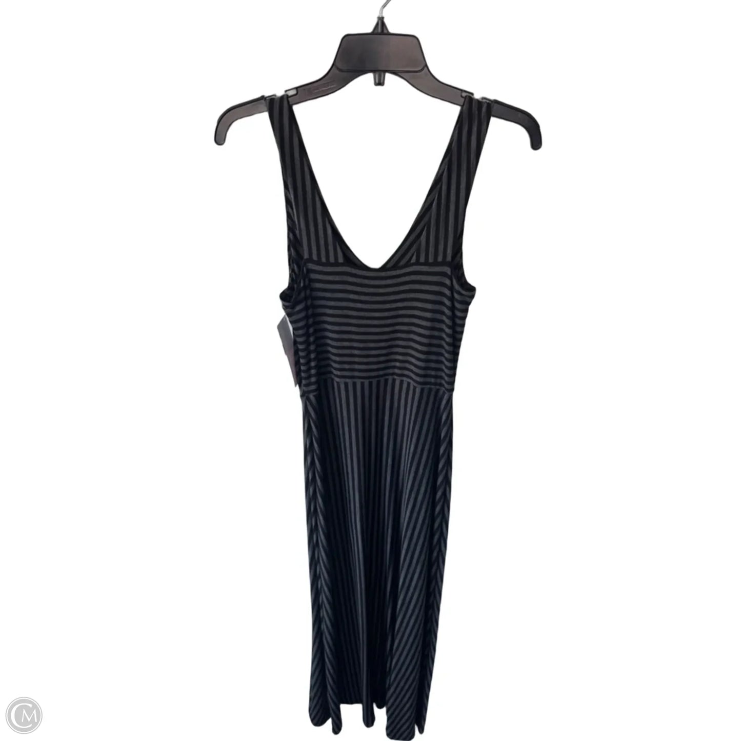 Dress Casual Maxi By Adrienne Vittadini In Black & Grey, Size: S