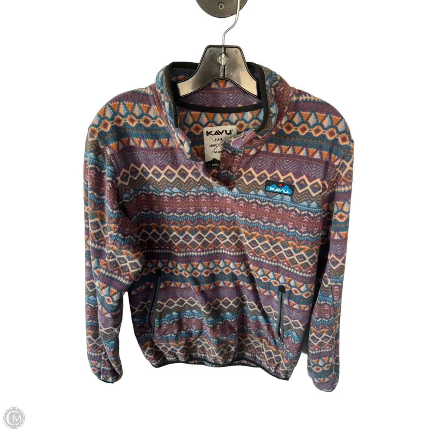 Jacket Fleece By Kavu In Blue & Purple, Size: M