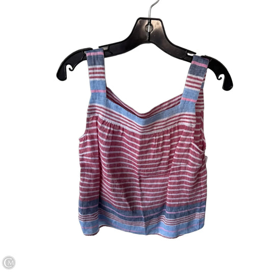 Top Sleeveless By Talbots In Red & White, Size: Sp