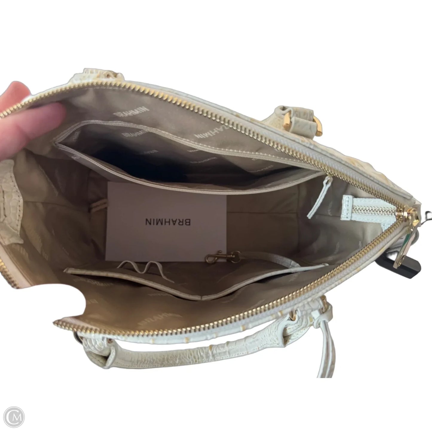 Handbag Designer By Brahmin, Size: Medium