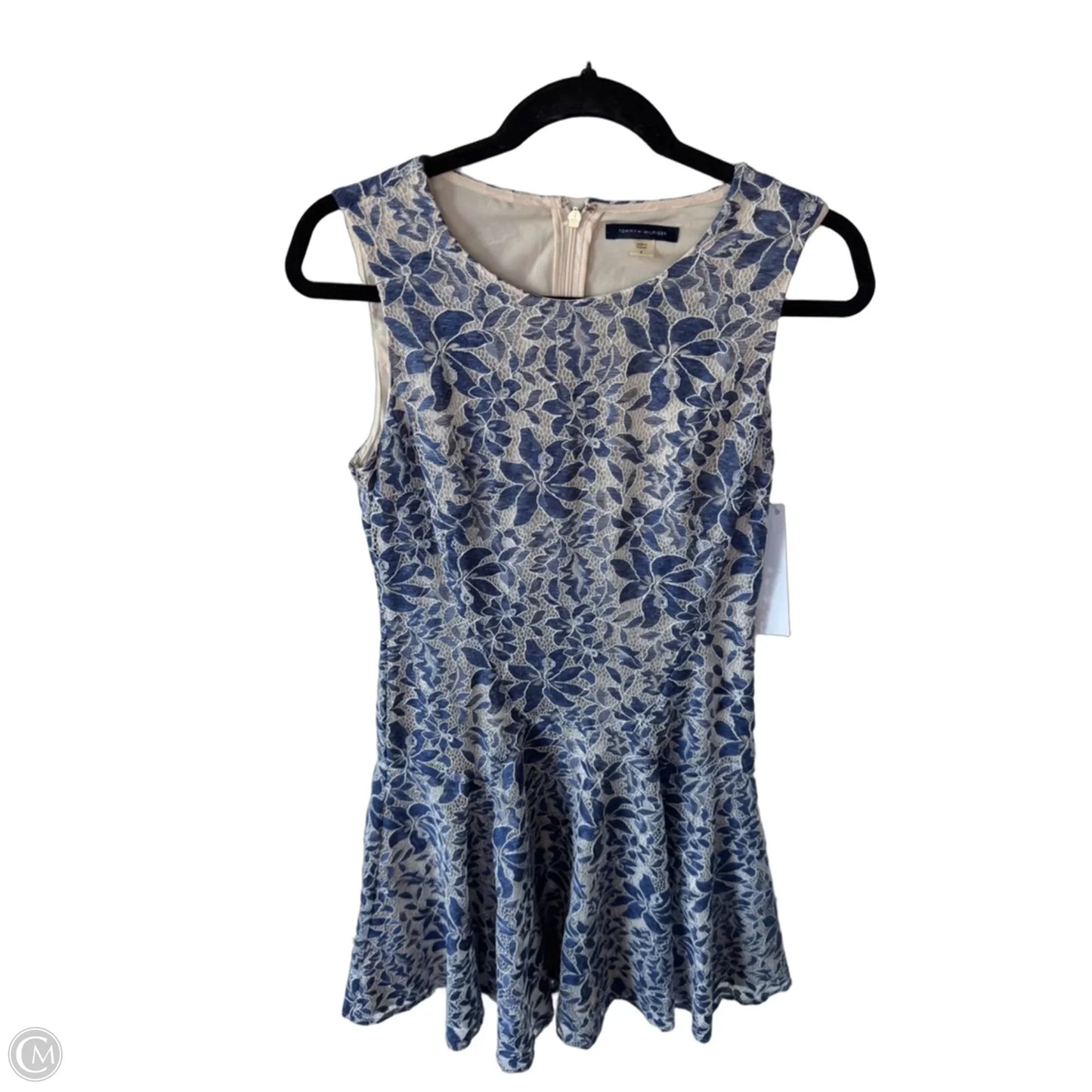 Dress Party Short By Tommy Hilfiger In Blue & White, Size: S