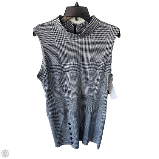 Dress Work By Sharagano In Black & White, Size: Xl