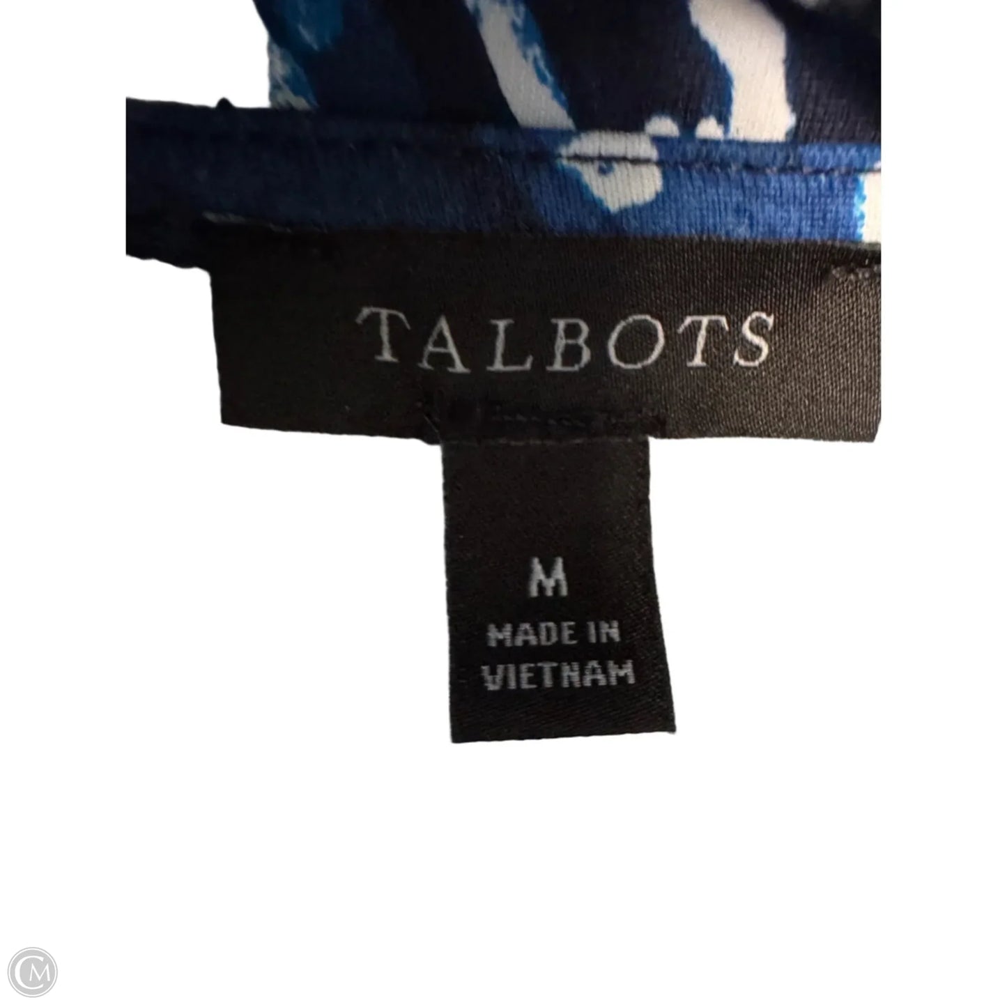 Dress Work By Talbots In Blue & White, Size: M