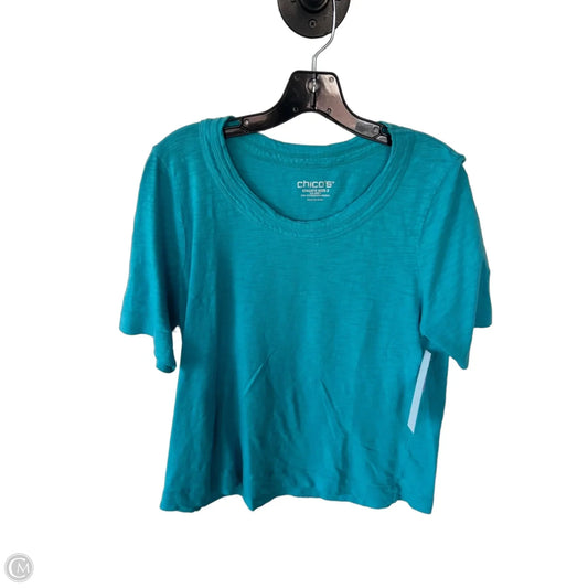 Top Short Sleeve By Chicos In Blue, Size: L