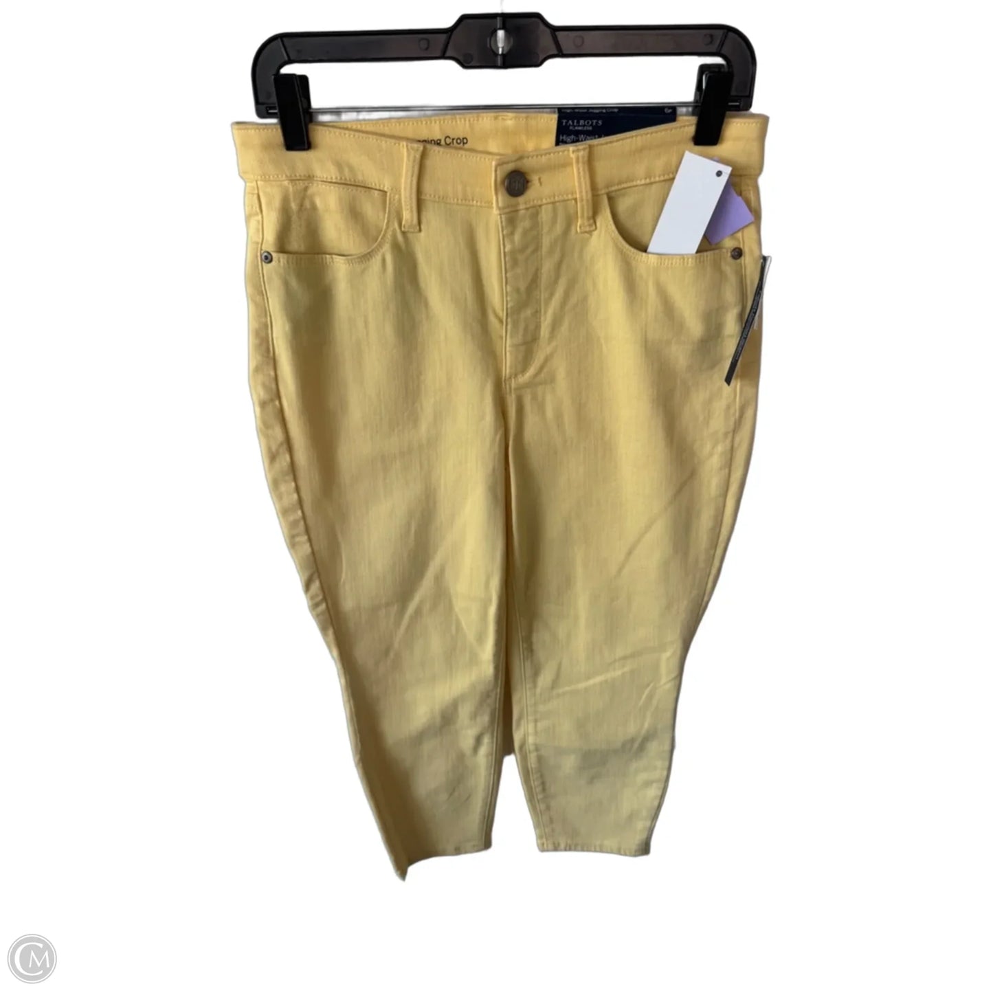 Jeans Jeggings By Talbots In Yellow Denim, Size: 6p