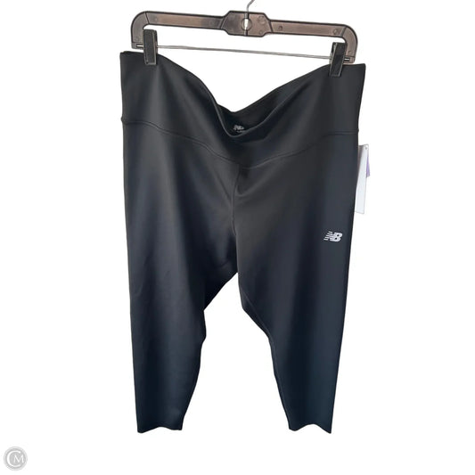 Athletic Leggings By New Balance In Black, Size: 20