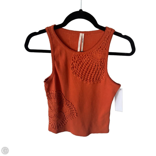 Tank Top By Anthropologie In Orange, Size: S