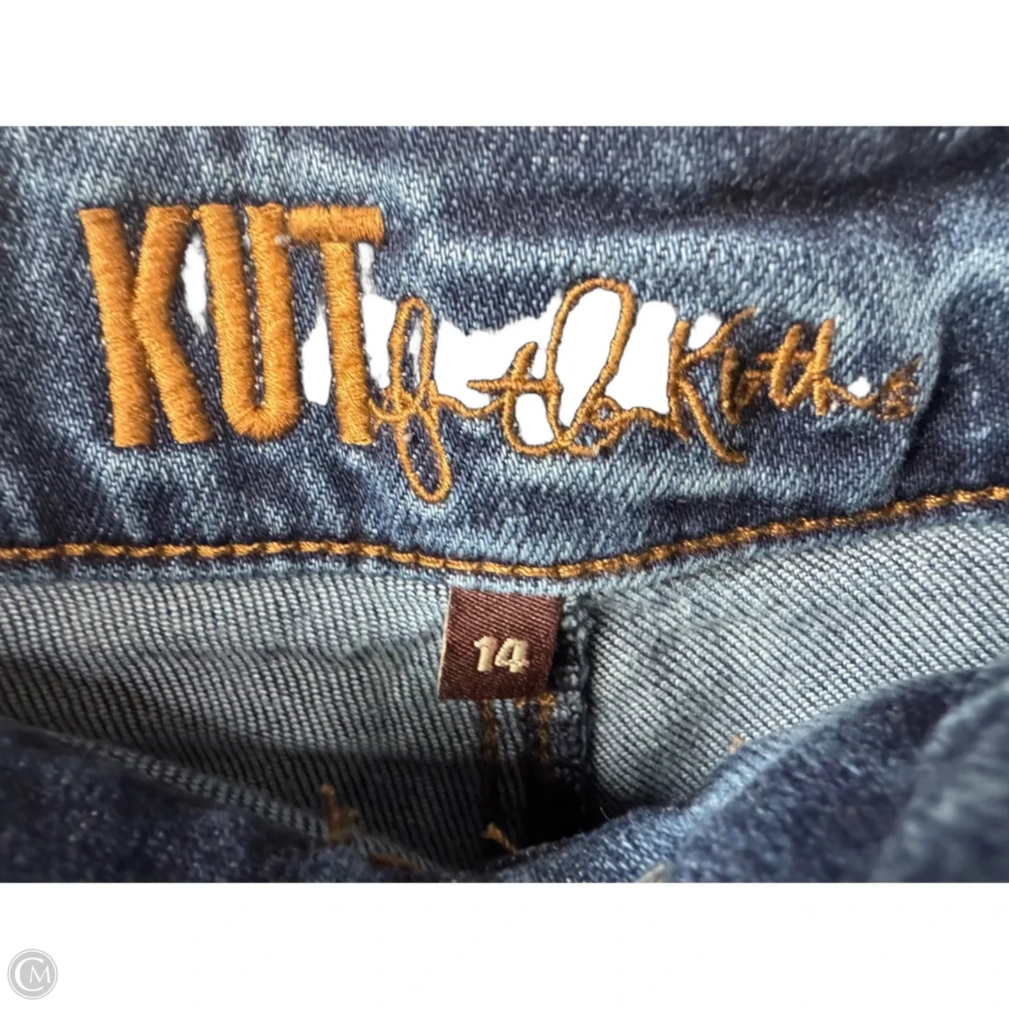 Jeans Wide Leg By Kut In Blue Denim, Size: 14