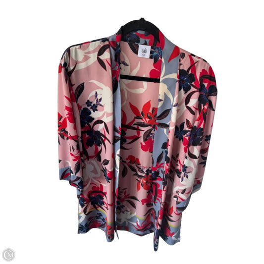 Kimono By Cabi In Pink & Red, Size: Xs