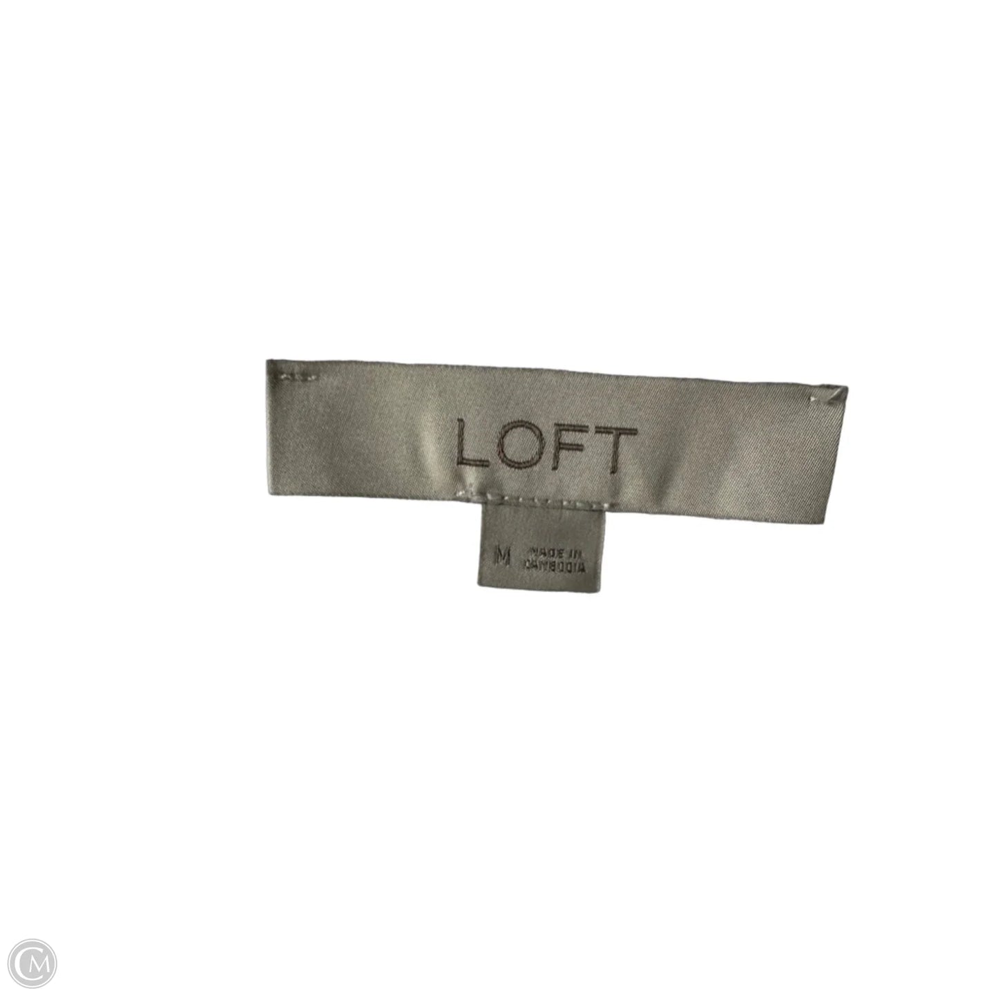 Sweater Short Sleeve By Loft In White, Size: M