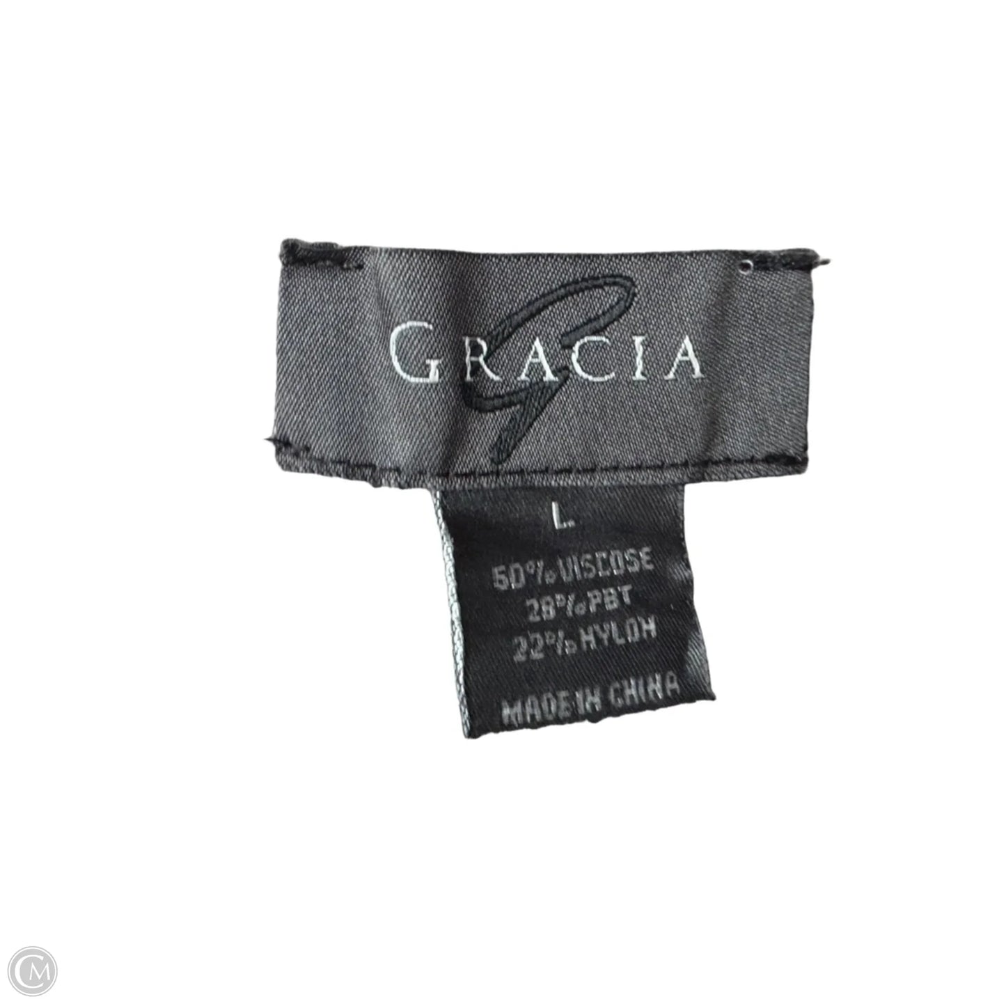 Sweater Short Sleeve By Gracia In Tan, Size: L