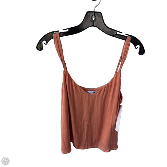 Top Sleeveless By Evereve In Orange, Size: M