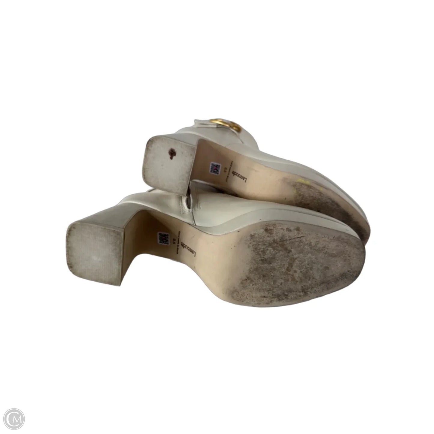 Boots Mid-calf Heels By Cmb In Cream, Size: 8.5