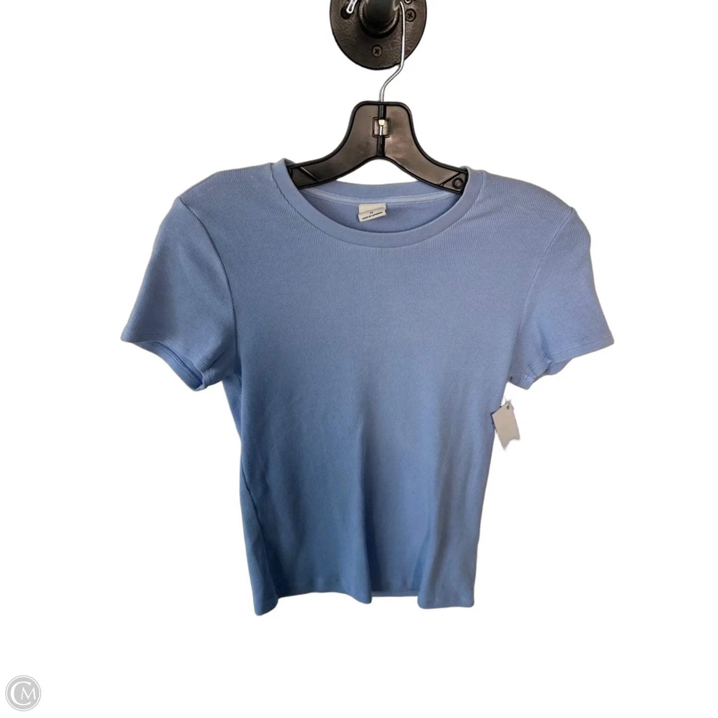 Top Short Sleeve Basic By Aritzia In Blue, Size: M