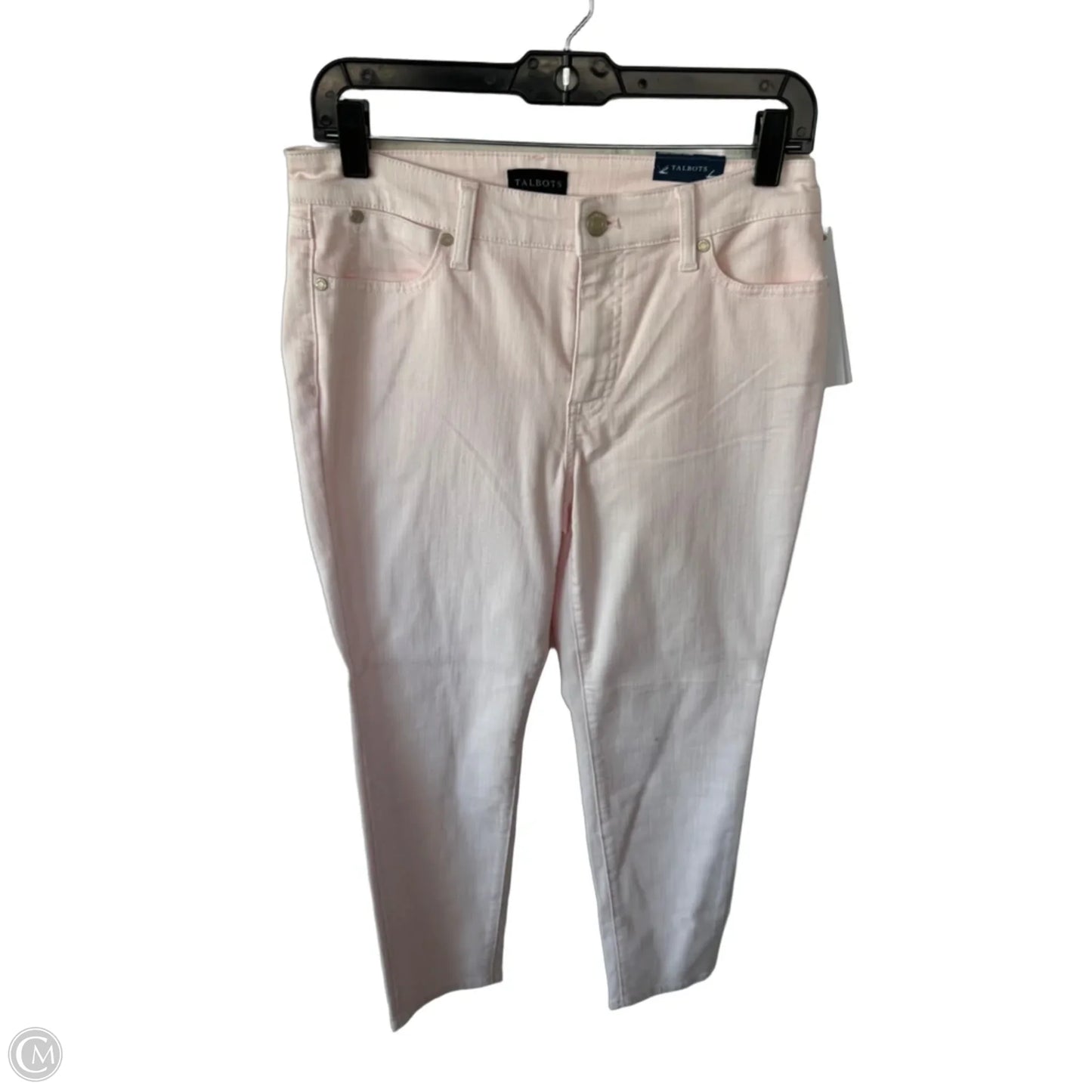 Jeans Straight By Talbots In Pink Denim, Size: 6p