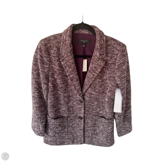 Blazer By Talbots In Purple & White, Size: Sp
