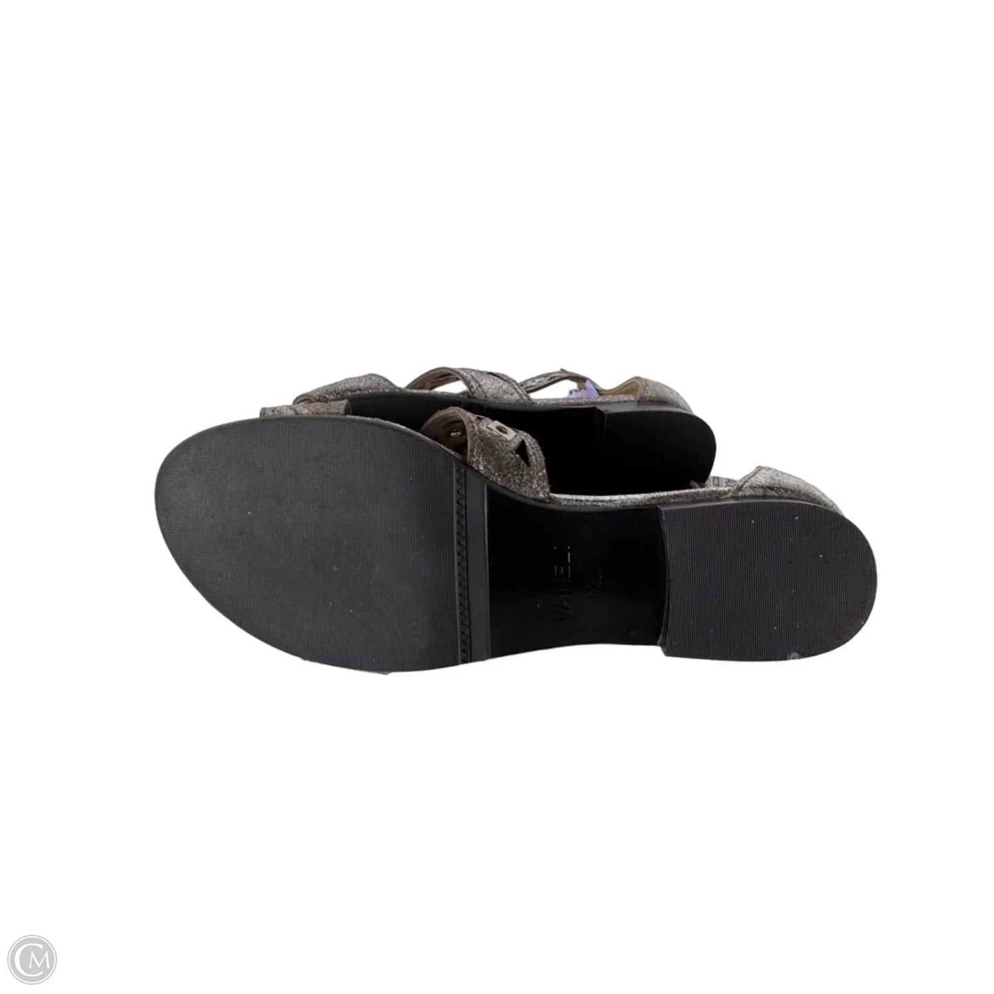 Sandals Flats By Vaneli In Silver, Size: 5.5