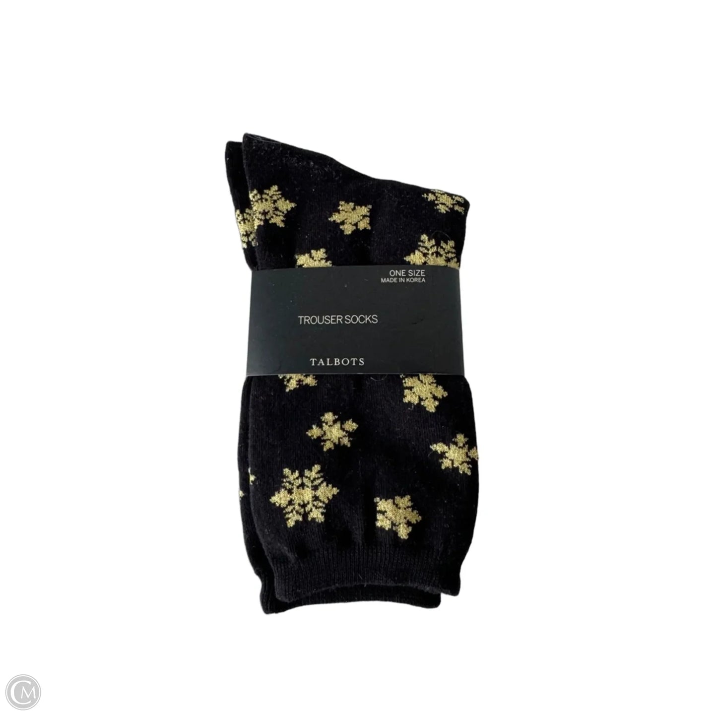 Socks By Talbots In Black & Gold, Size: Osfm