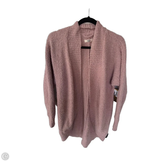 Sweater Cardigan Designer By Ugg In Pink, Size: S