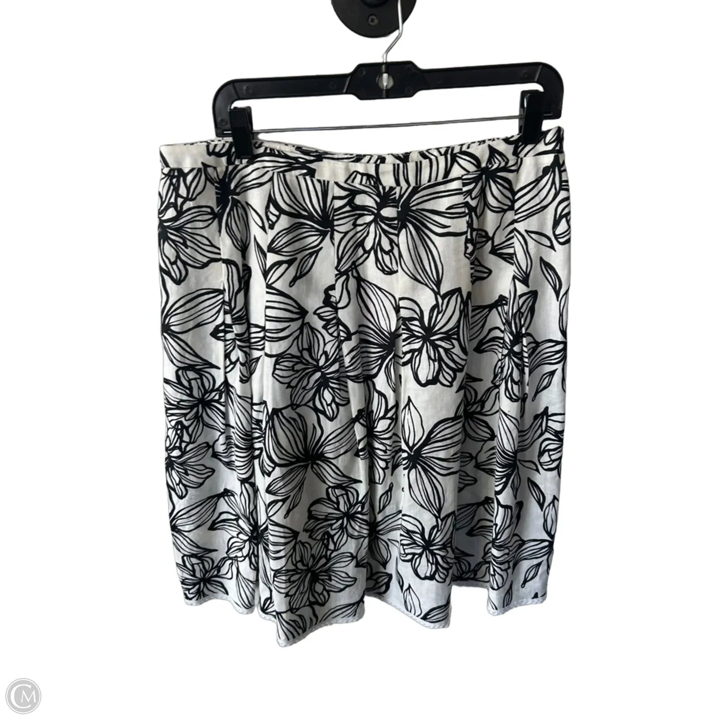 Skirt Midi By Style And Company In Black & Cream, Size: 12